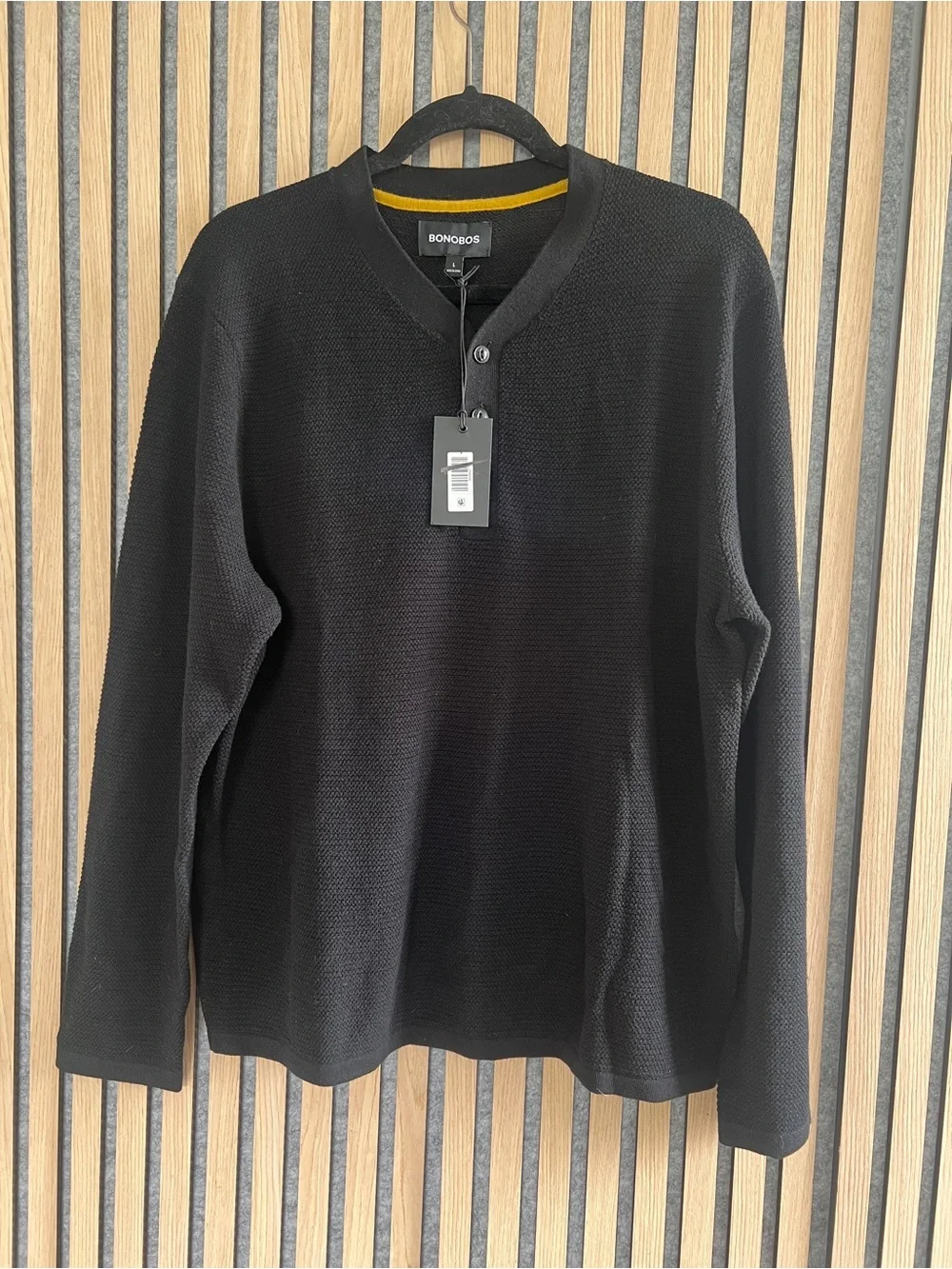 Bonobos Black Knit Sweater- L